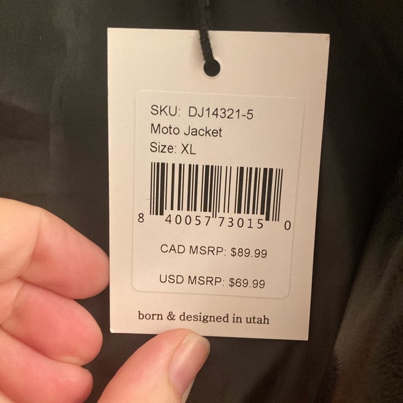 Ampersand Avenue fake leather jacket size 1XL - Picture 3 of 4